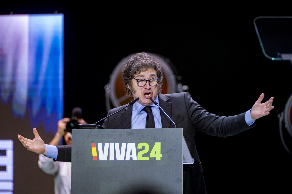 El presidente de Argentina en Europa Viva 24.