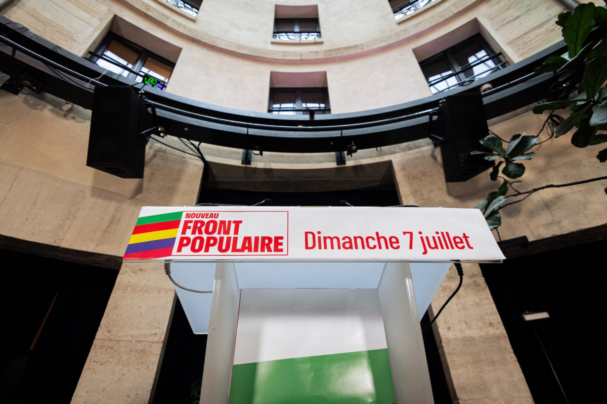 Noche electoral del Nyevo Frente Popular para la 2ª vuelta, en París - 07 julio, 2024.