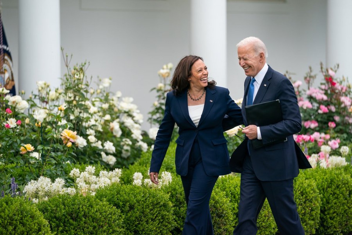  Joe Biden y Kamala Harris en la Casa Blanca.