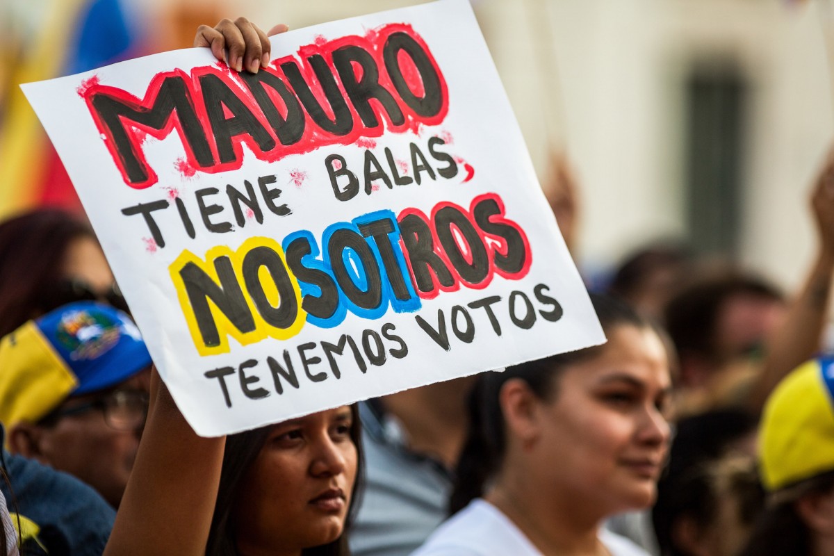 Manifestación venezolana en Madrid, España - 03 Ago 2024.