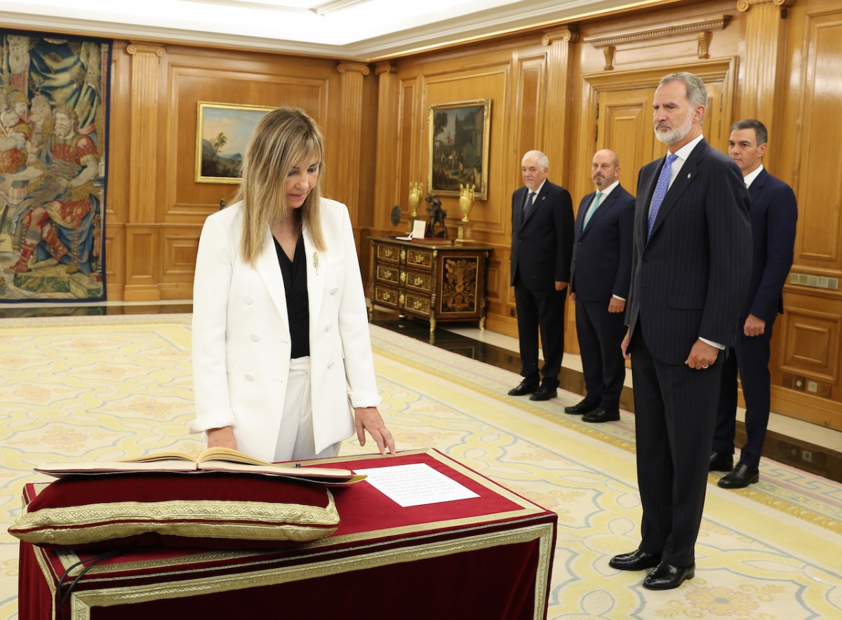 La presidenta del Tribunal Supremo y del Consejo General del Poder Judicial, Isabel Perelló, toma posesión de su cargo.