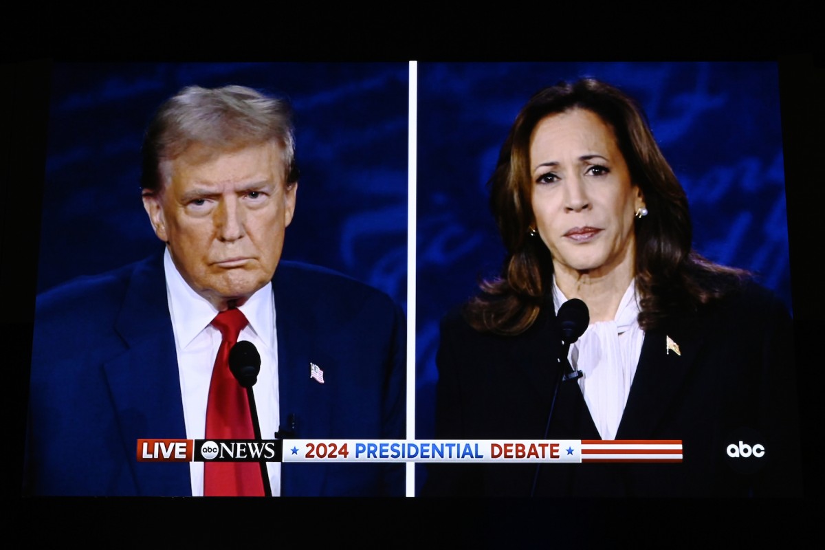 Debate ' presidencial entre Trump y Harris.