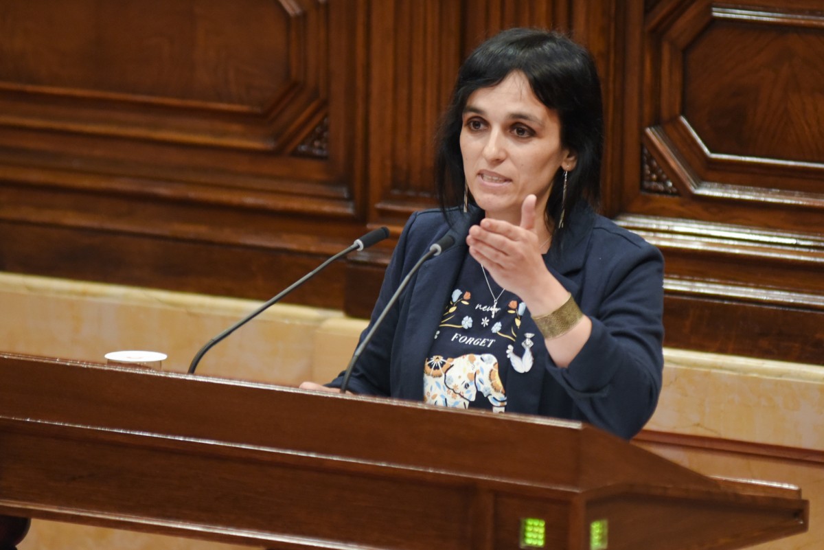 La portavoz del Grupo Mixto en el Parlamento de Catalunya y presidenta de Aliança Catalana, Silvia Orriols.