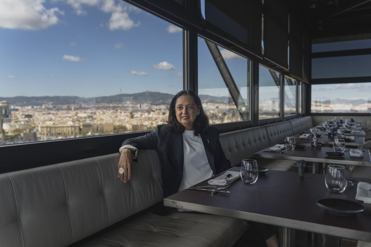Aurora Catà en el restaurante Altamar de Barcelona. 