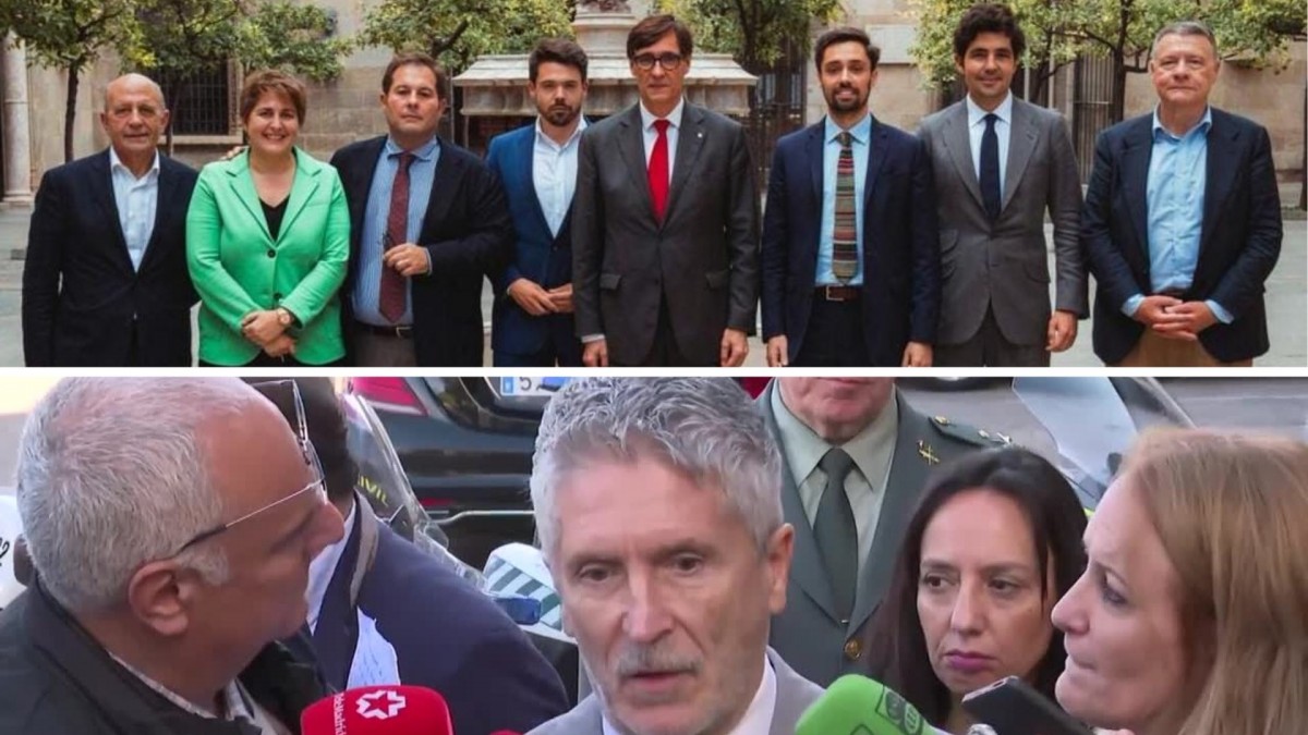 Esta semana, la cara buena para Salvador Illa y la cara mala para los estudiantes que insultaron al ministro Marlaska.