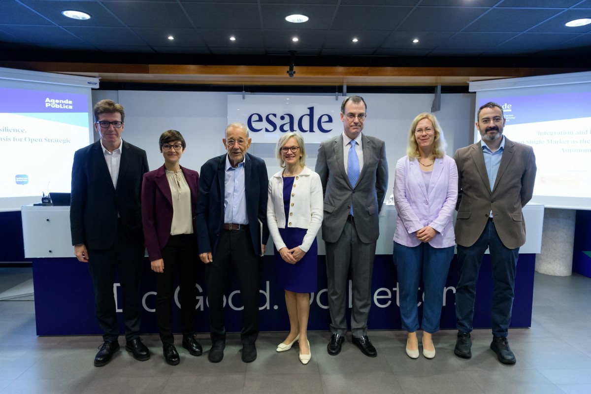 Participantes en la jornada 'Integración y resiliencia: mercado único como base para la autonomía estratégica abierta europea'.
