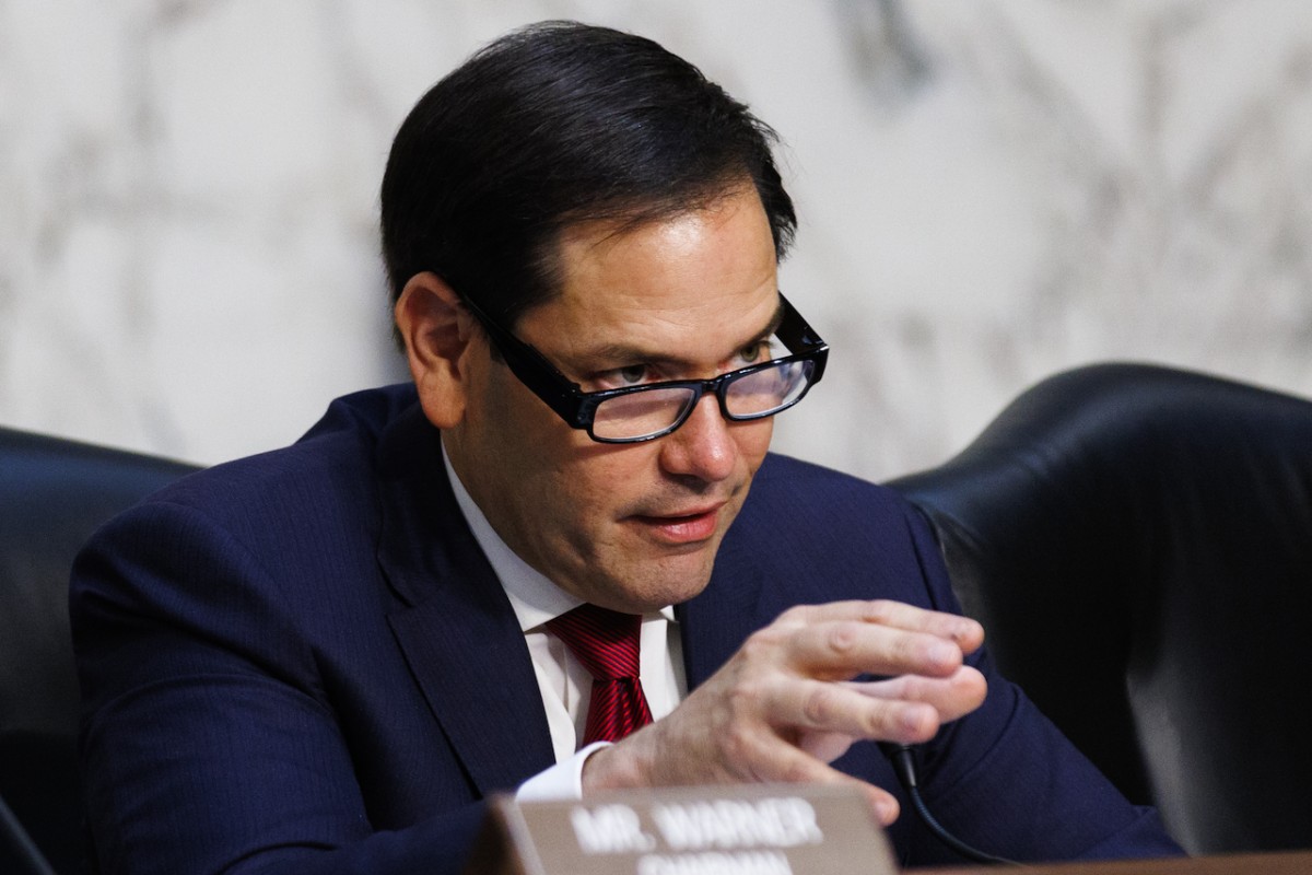 El senador estadounidense Marco Rubio, vicepresidente del Comité Selecto de Inteligencia del Senado de EE. UU.