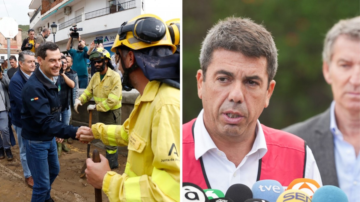 Las actuaciones de los presidentes Moreno Bonilla y Mazón han contrastado en su respuesta a las DANAS que han azotado sus comunidades autónomas.