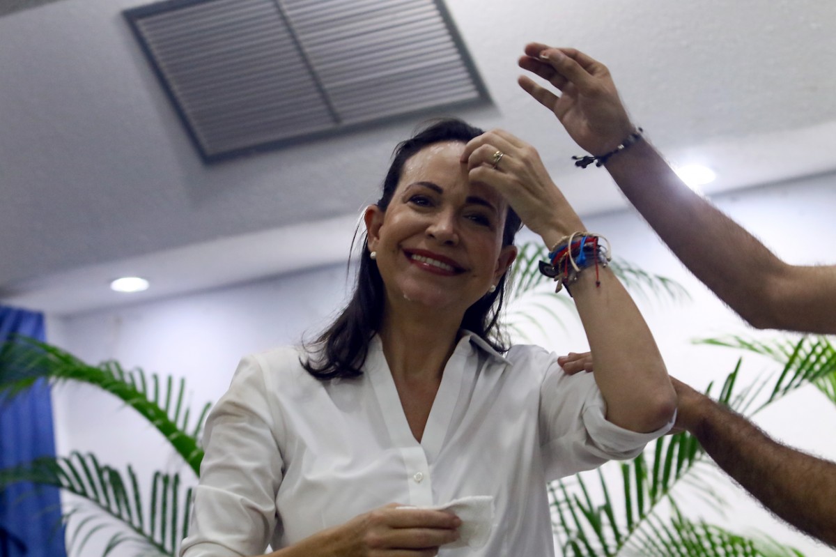 La líder de referencia opositora al chavismo, María Corina Machado.