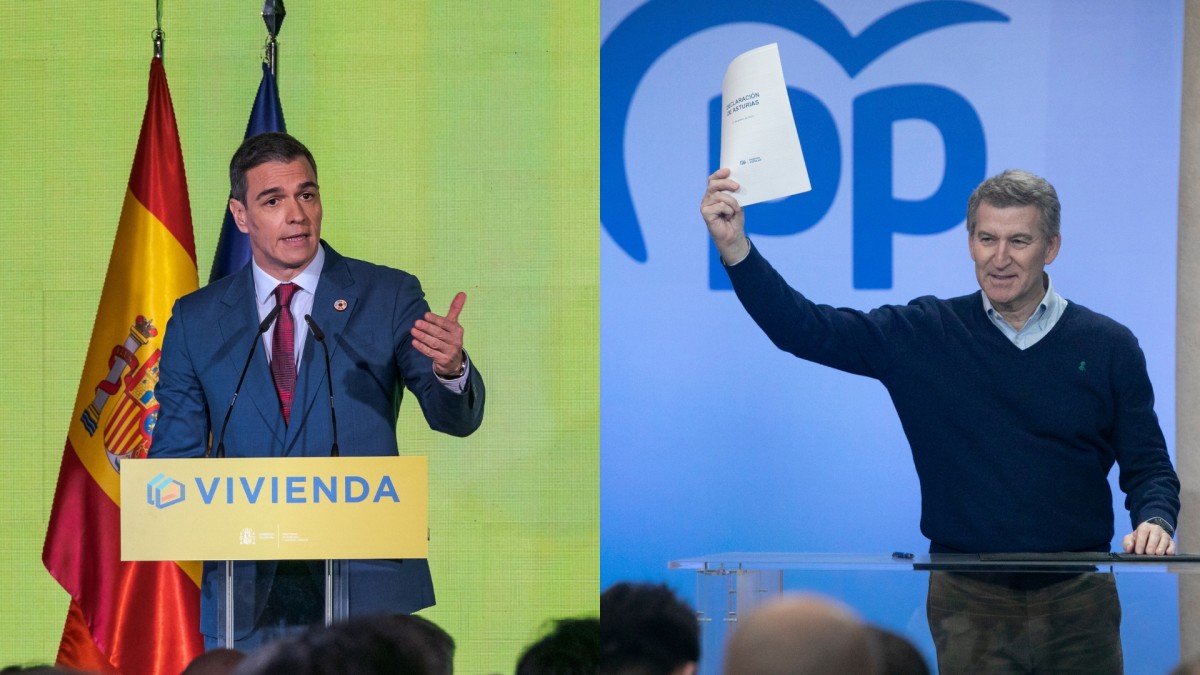 Pedro Sánchez y Alberto Núñez Feijóo presentaron sendas propuestas para solventar la crisis de la vivienda en España esta semana.