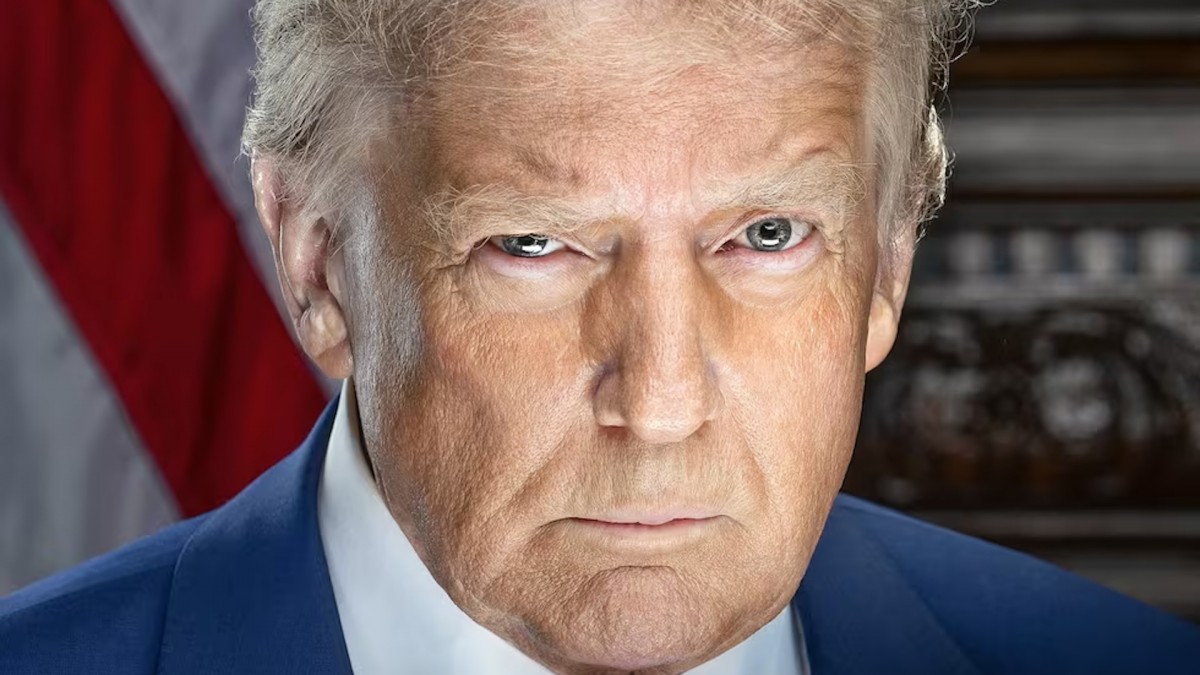 Retrato oficial para el nuevo mandato de Donald Trump.