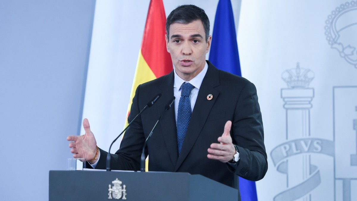 Pedro Sánchez comparece tras la aprobación de un nuevo decreto ómnibus en el Consejo de Ministros