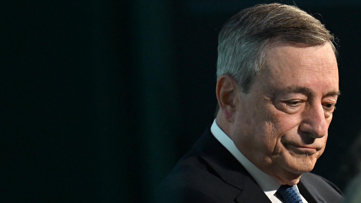 Mario Draghi durante una charla, el pasado 9 de diciembre en Milán.