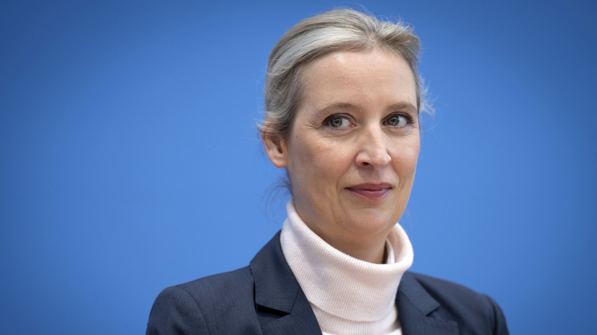 Alice Weidel, líder de la AfD, durante una conferencia de prensa en el Bundestag el día posterior a las elecciones alemanas.