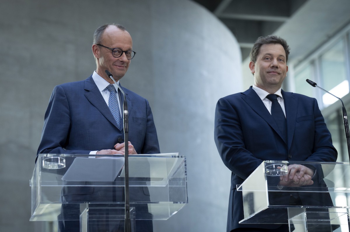 Friedrich Merz (CDU) y Lars Klingbeil (SPD)