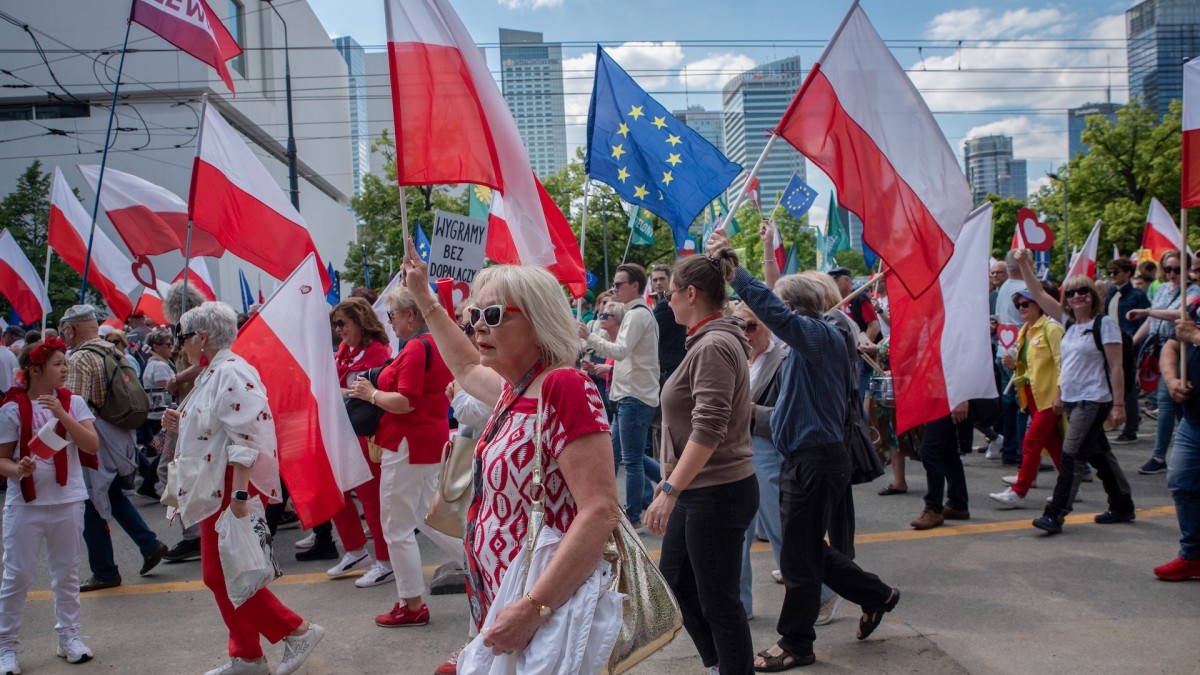 The march of the patriots, promoted by Civic Platform on May 25th.