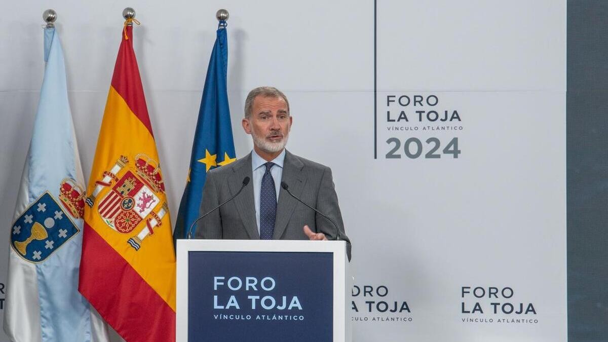 El rey Felipe VI en el foro de 2024.
