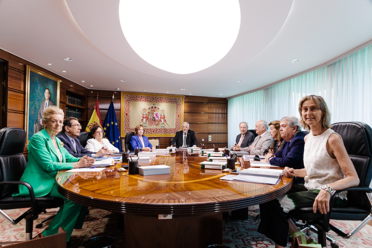 El Tribunal Constitucional celebra un Pleno jurisdiccional sobre la amnistía.