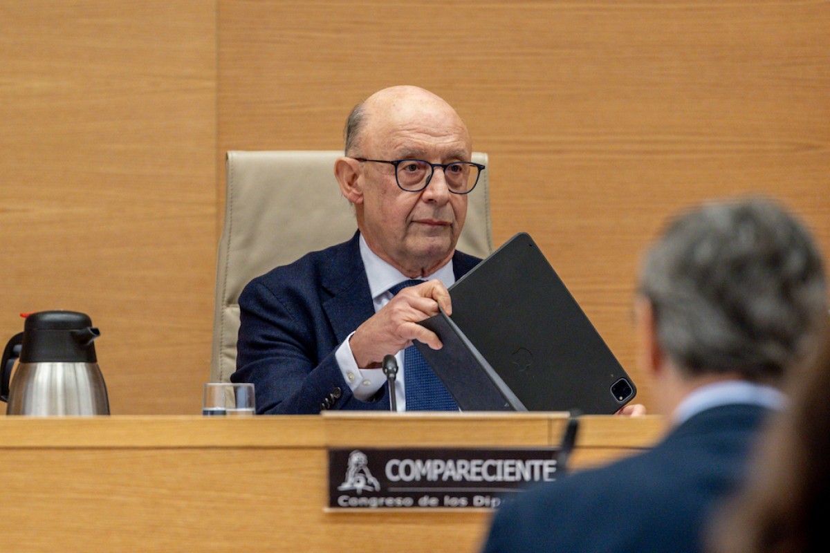 El exministro de Hacienda y Función Pública Cristóbal Ricardo Montoro comparece ante la comisión de Investigación sobre la denominada ‘Operación Cataluña’.