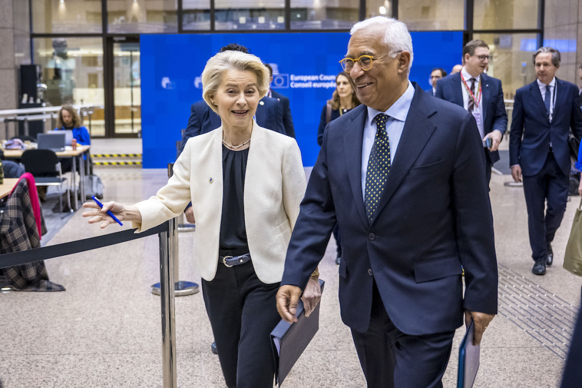 Ursula Von der Leyen, presidenta de la Comisión Europea, y Antonio Costa, presidente del Consejo Europeo.