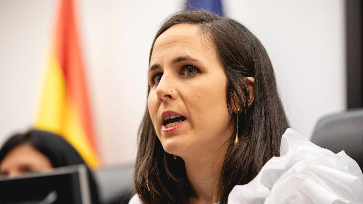 Ione Belarra en una comparecencia en el Congreso de los Diputados.