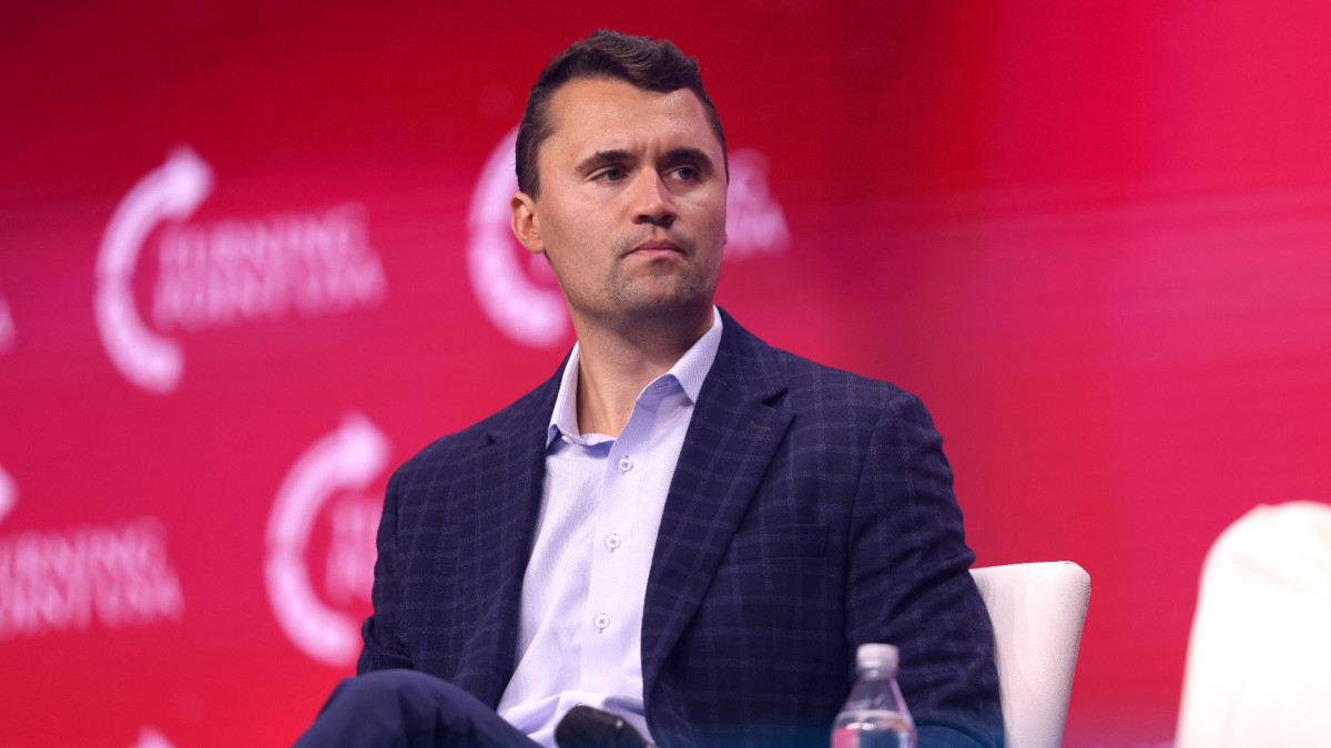 Charlie Kirk durante uno de los eventos de su asociación 'Turning Point' el pasado mes de julio.