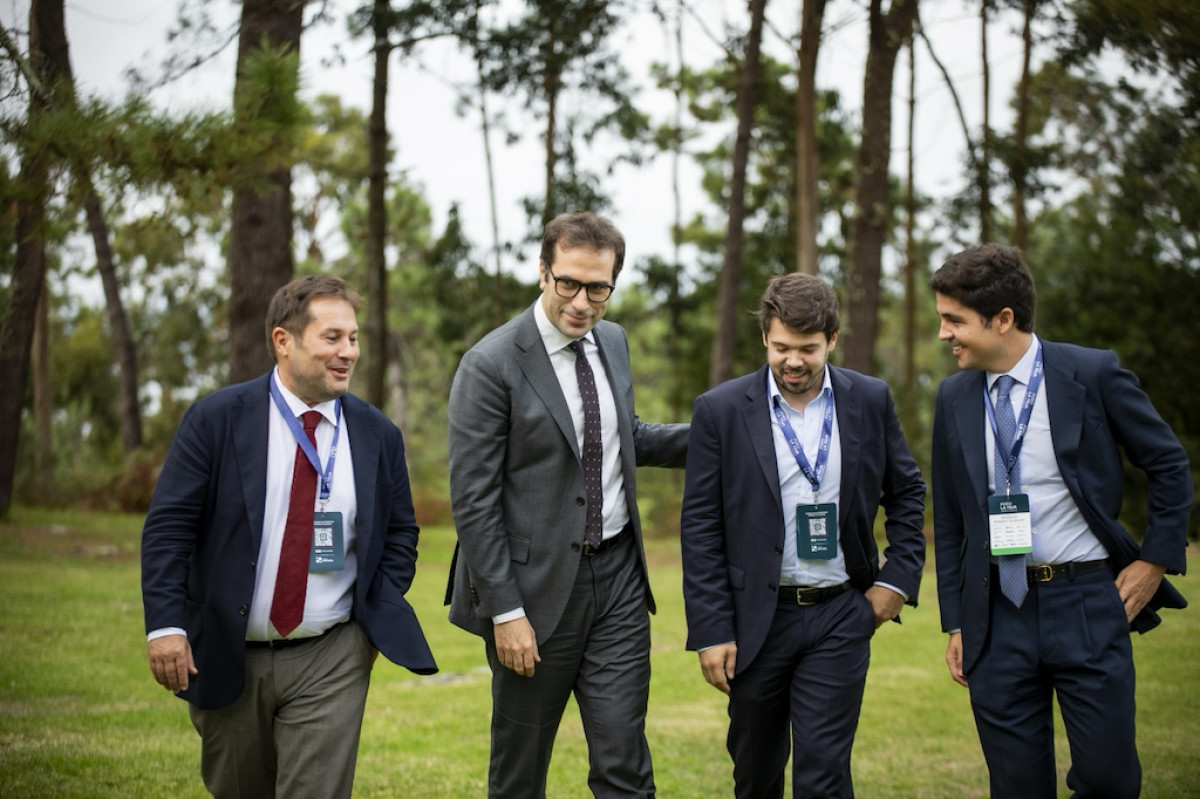 El ministro de Economía con Nacho Corredor, Marc López y Rodrigo Pinedo de 'Agenda Pública'.