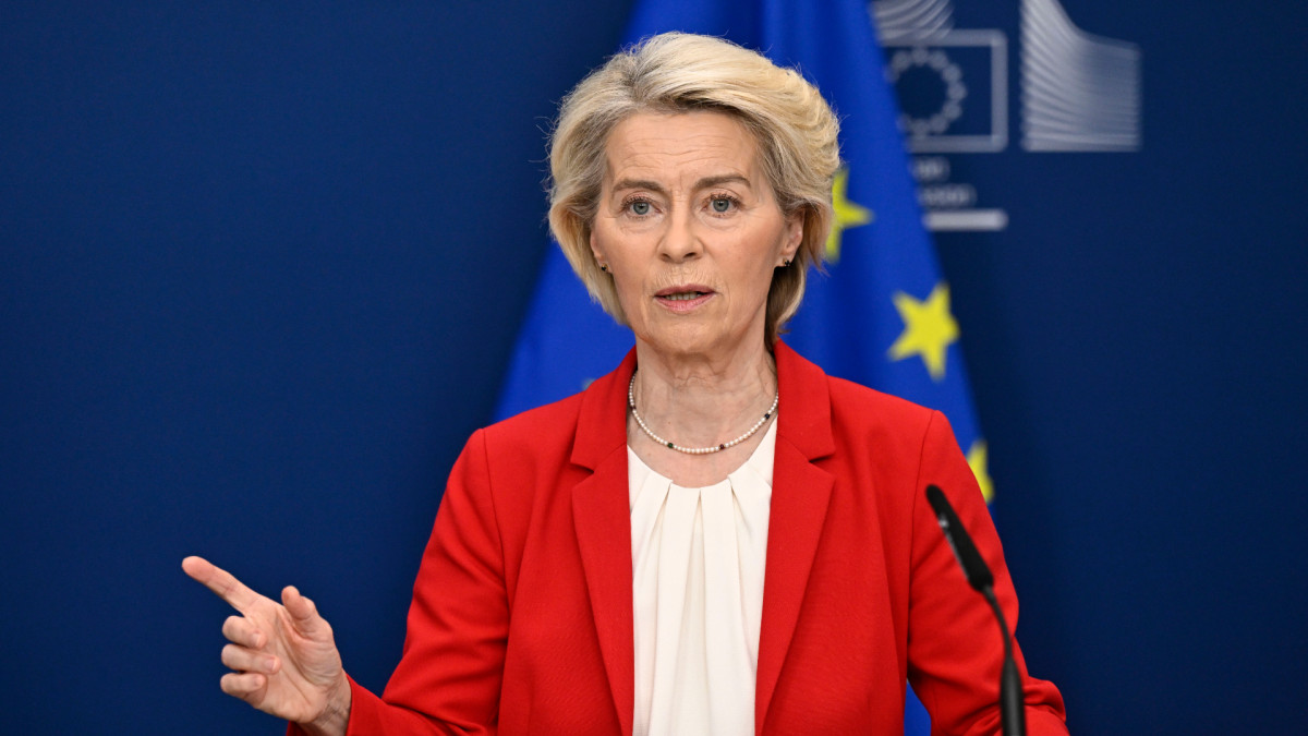 Ursula von der Leyen in a press conference on 30 September.
