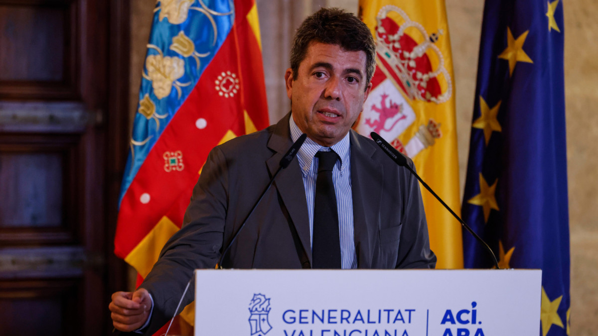 Carlos Mazón en un acto de la Generalitat Valenciana el pasado 8 de octubre.