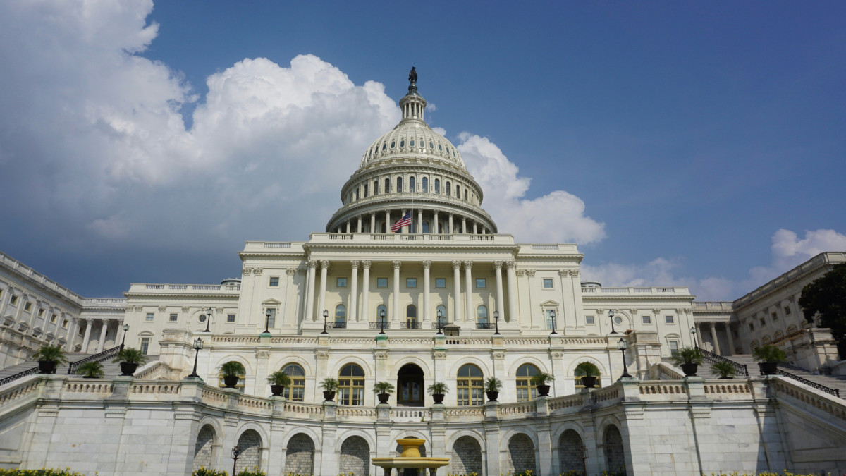 Exterior del Congreso de los Estados Unidos en Washington D. C.
