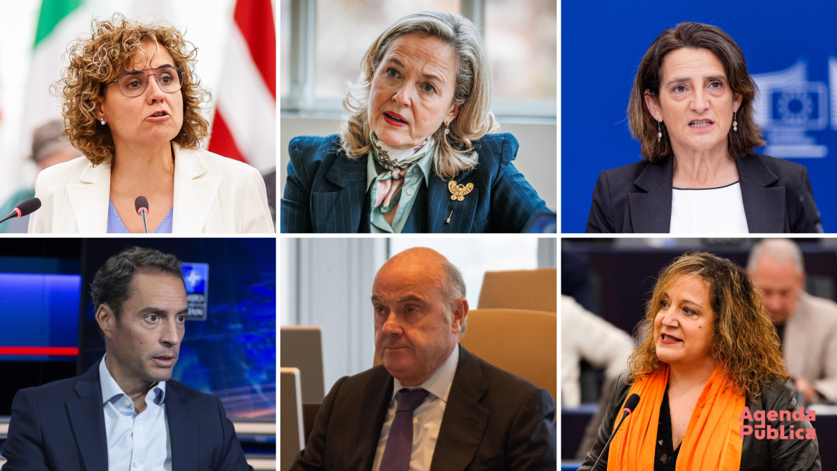 Prepared by 'Agenda Pública' with its own images from the European Parliament, the European Commission, and the European Central Bank.