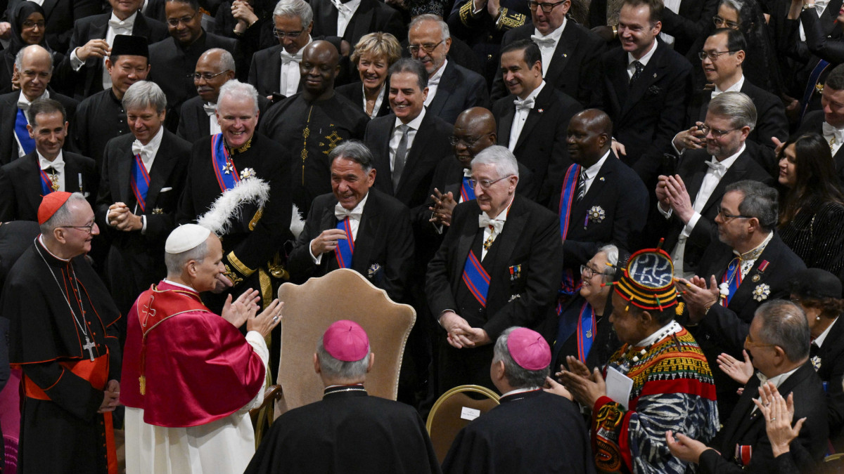 León XIV ofrece el tradicional discurso de Año Nuevo al Cuerpo Diplomático.