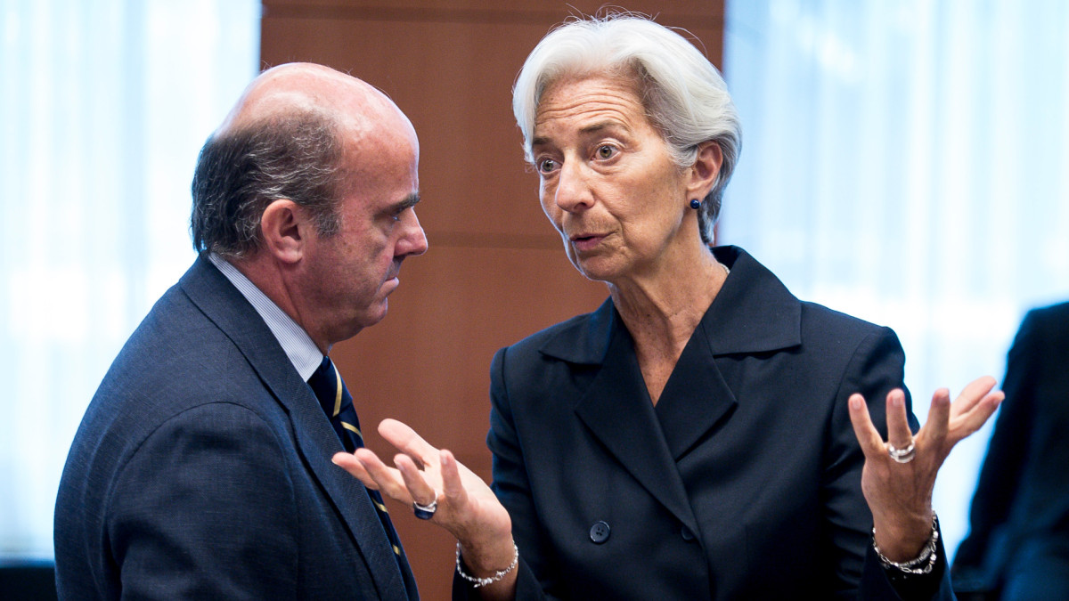 Luis de Guindos y Christine Lagarde.