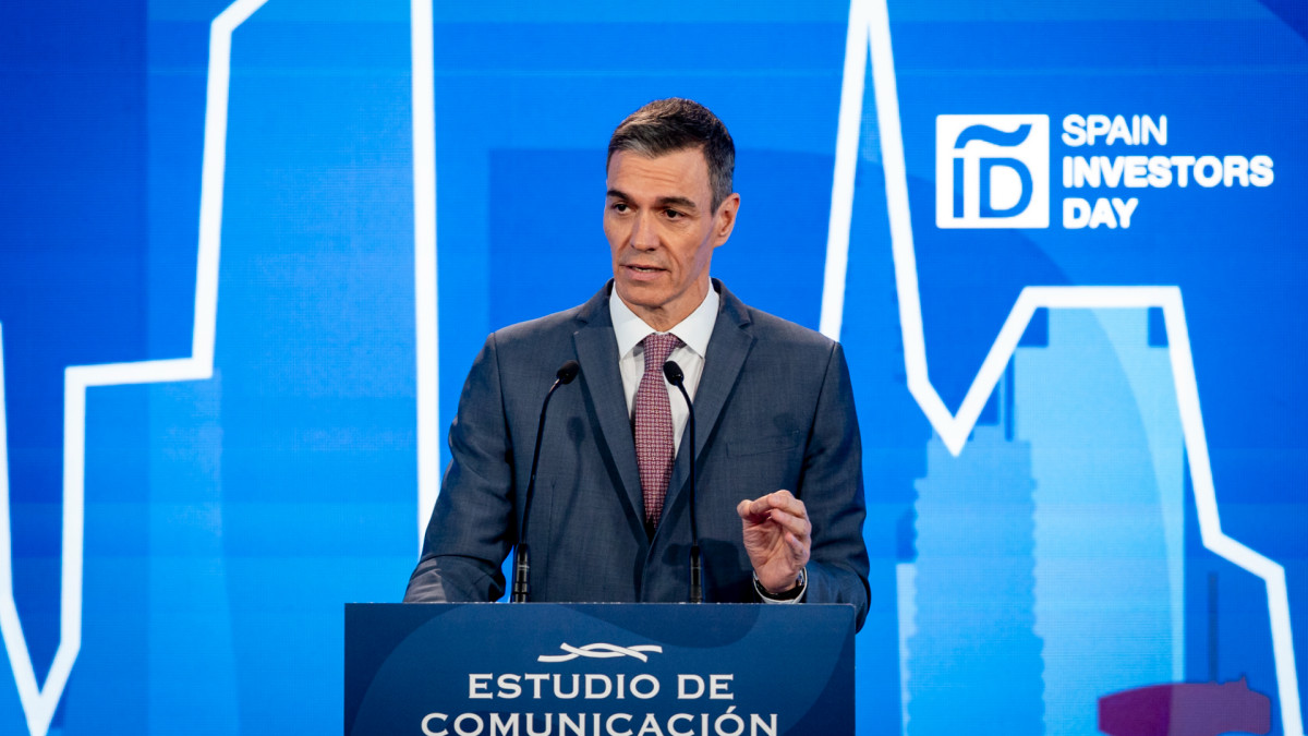El presidente del Gobierno, Pedro Sánchez, anuncia la creación del fondo soberano España Crece. | A. Pérez Meca / Europa Press / ContactoPhoto