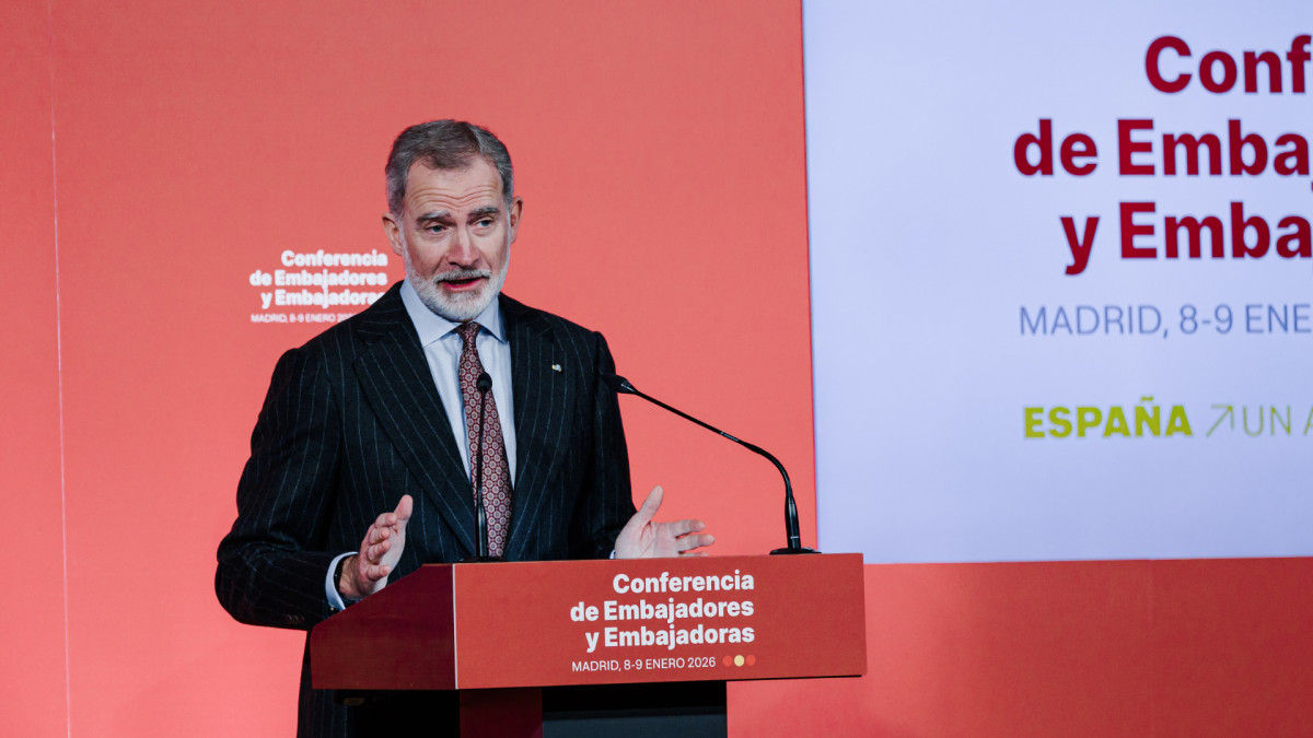El rey Felipe VI en la Conferencia de Embajadores y Embajadoras.