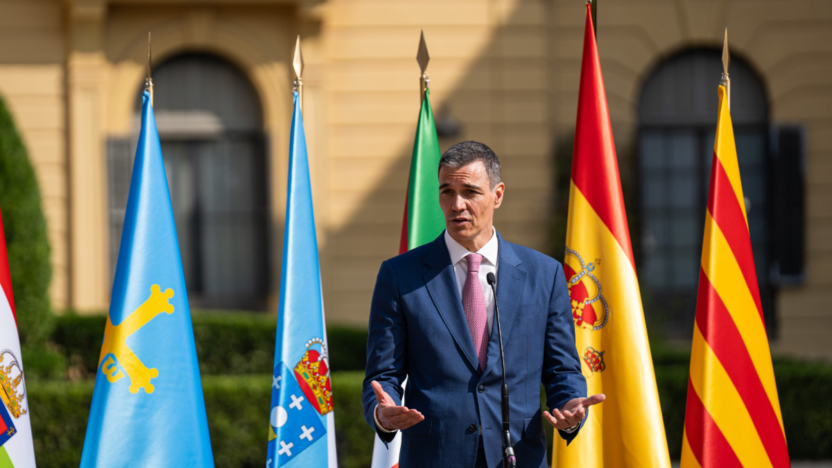 El presidente del Gobierno, Pedro Sánchez, en la conferencia de presidentes del año 2025.