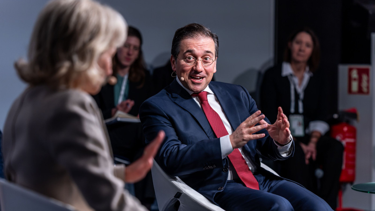 El ministro de Asuntos Exteriores, José Manuel Albares, en la pasada edición de la conferencia.