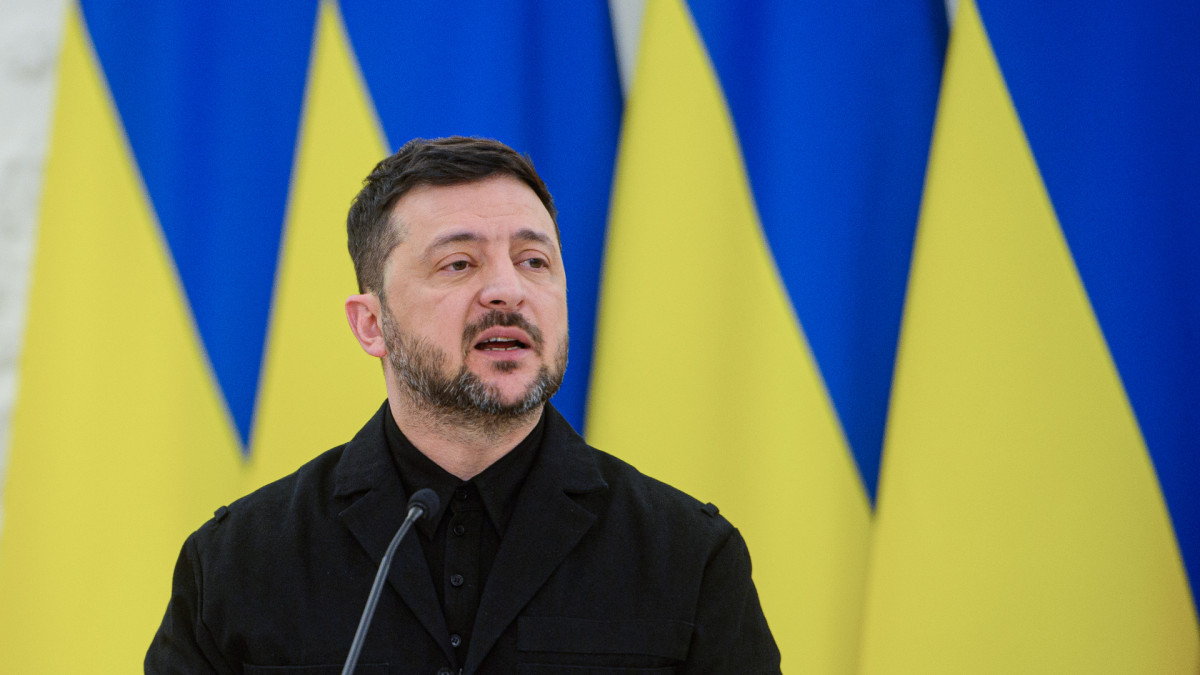 El presidente ucraniano, Volodímir Zelenski, en una visita a Lituania el pasado 25 de enero.