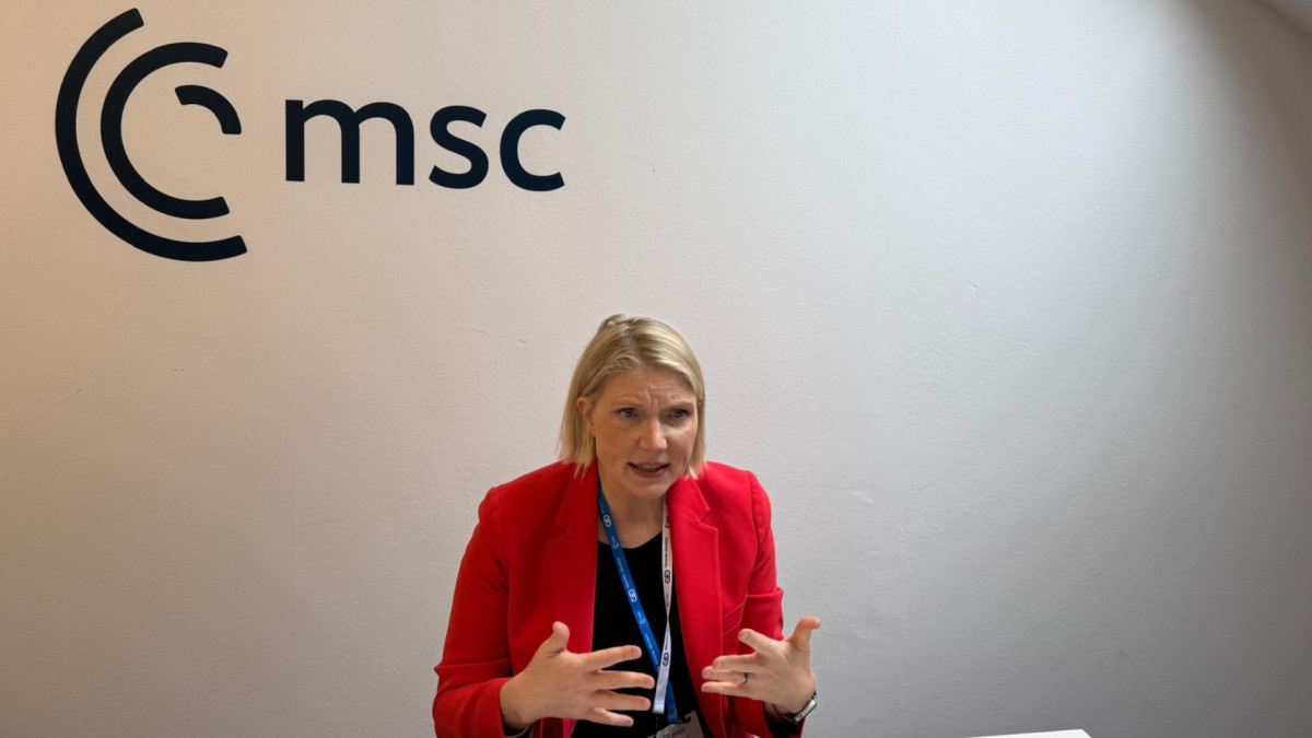 Jeremy Cliffe entrevista a Cathryn Clüver Ashbrook, autora de 'The American Wake-Up Call' (La llamada de atención estadounidense), en la MSC 2026.