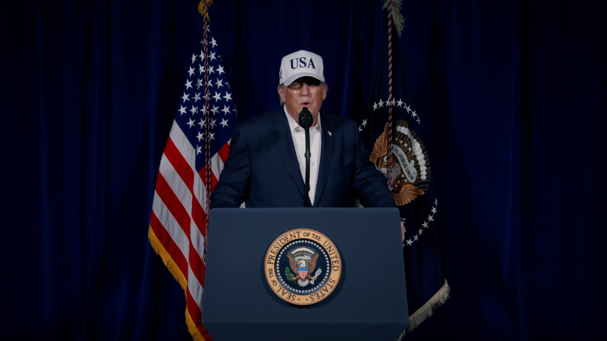 El presidente estadounidense, Donald Trump, emite un comunicado confirmando los ataques sobre Irán.