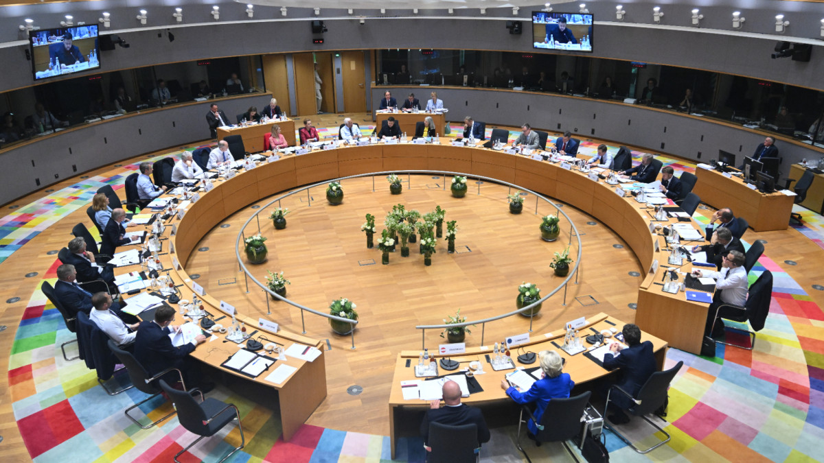 Reunión del Consejo Europeo del pasado octubre, con la participación de la presidencia de Ucrania.