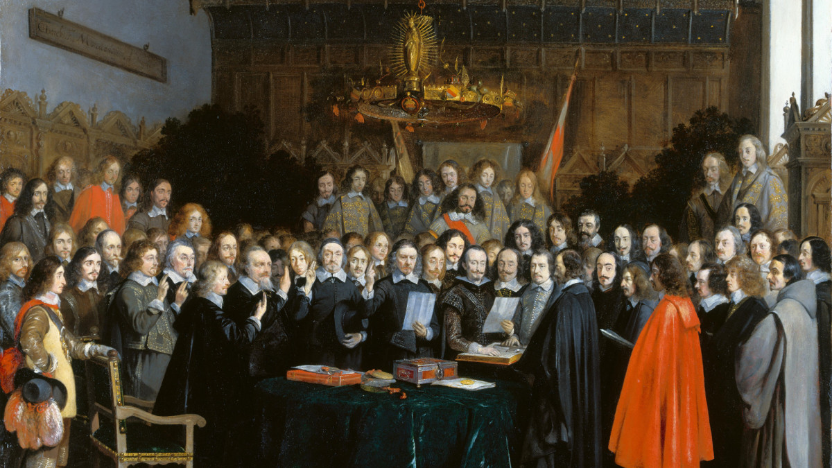 Ratificación del Tratado de Münster que, junto al de Osnabrück, conforman la paz de Westafila.