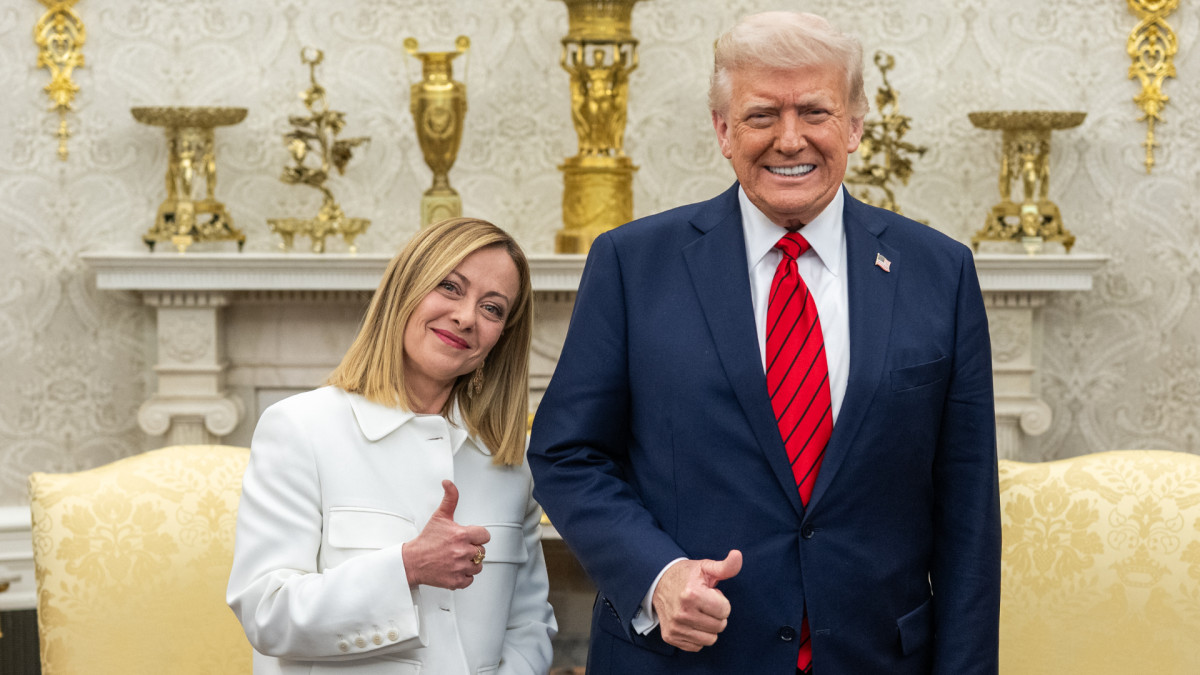 Giorgia Meloni visitó a Donald Trump en la Casa Blanca en abril de 2025.