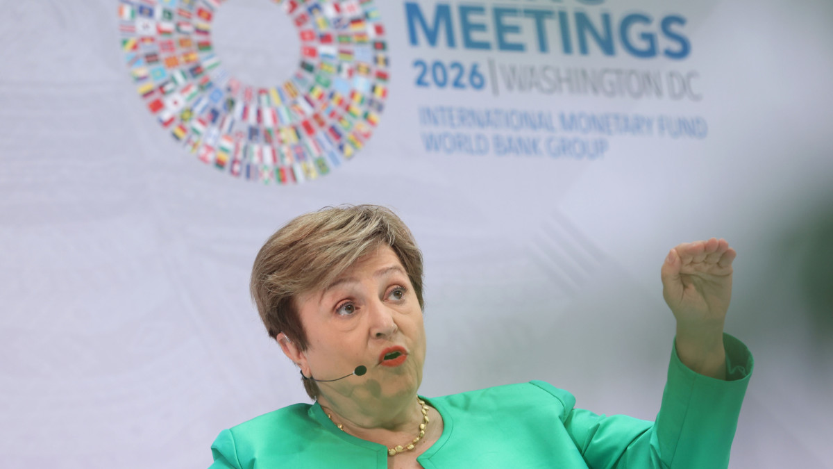 La directora gerente del FMI, Kristalina Georgieva, en Washington D. C.