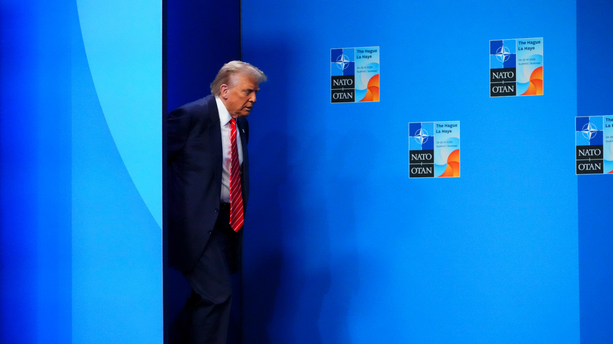 El presidente de EE. UU., Donald Trump, en la pasada cumbre de la OTAN en La Haya.