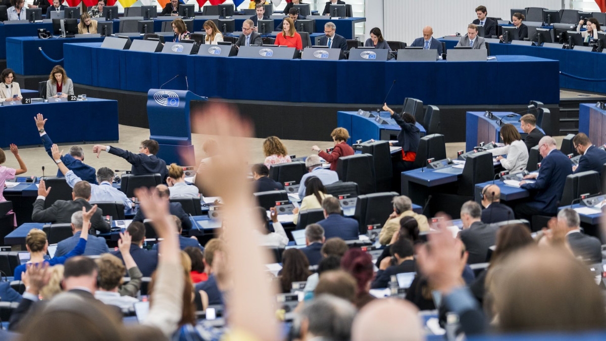  Plenary session of the European Parliament in Strasbourg. 