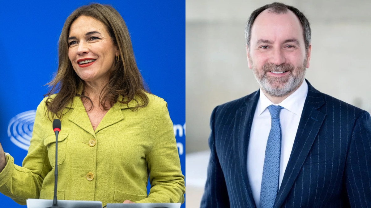 A la izquierda, Lina Gálvez. A la derecha, Andrés Rodríguez-Pose