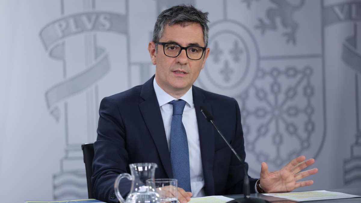 El ministro de la Presidencia, Justicia y Relaciones con las Cortes, Félix Bolaños.