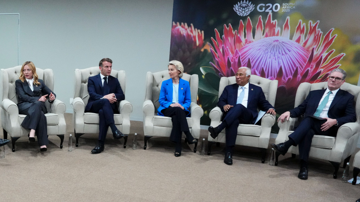 Varios de los líderes europeos del G7 en la pasada cumbre del G20 en Sudáfrica.