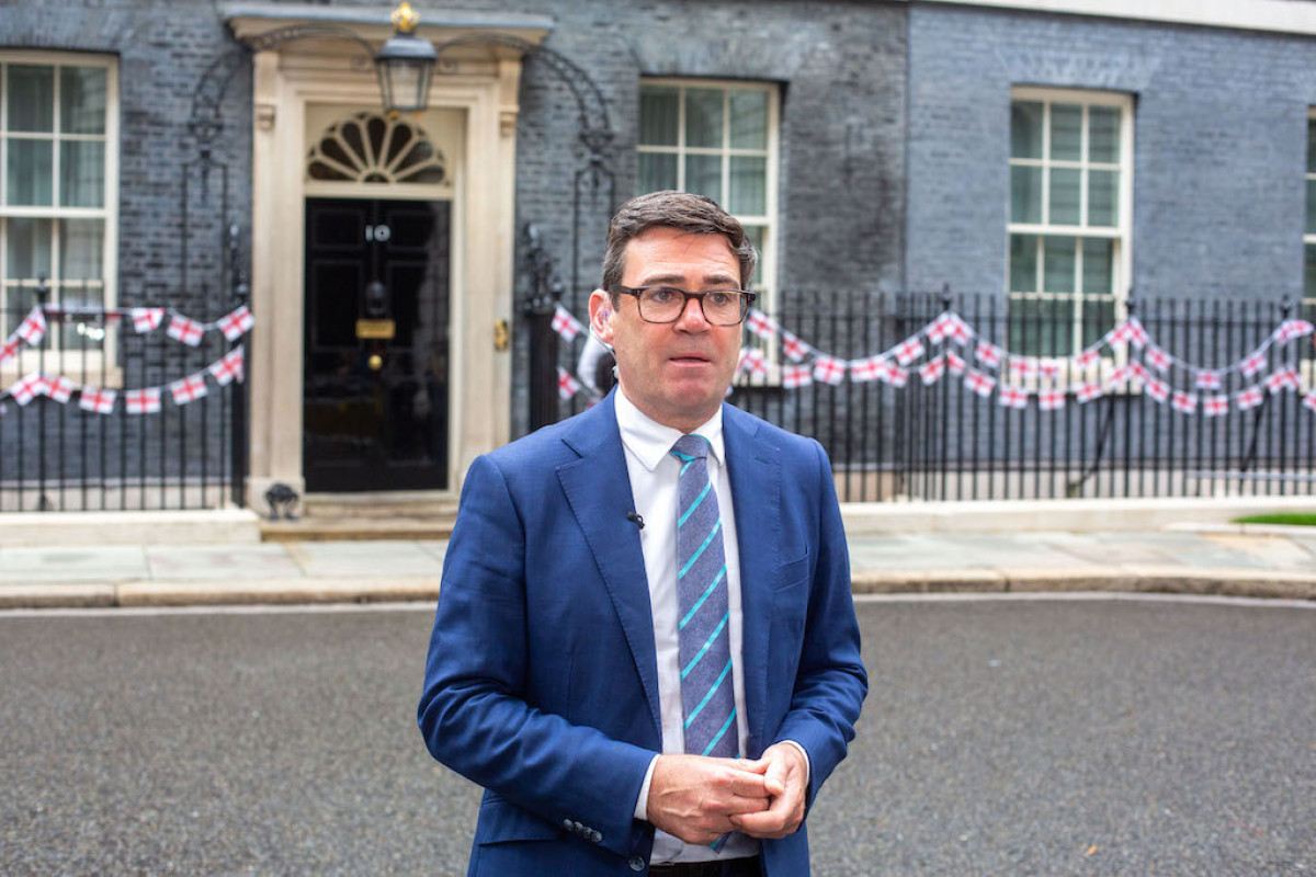 Andy Burnham en Downing Street.